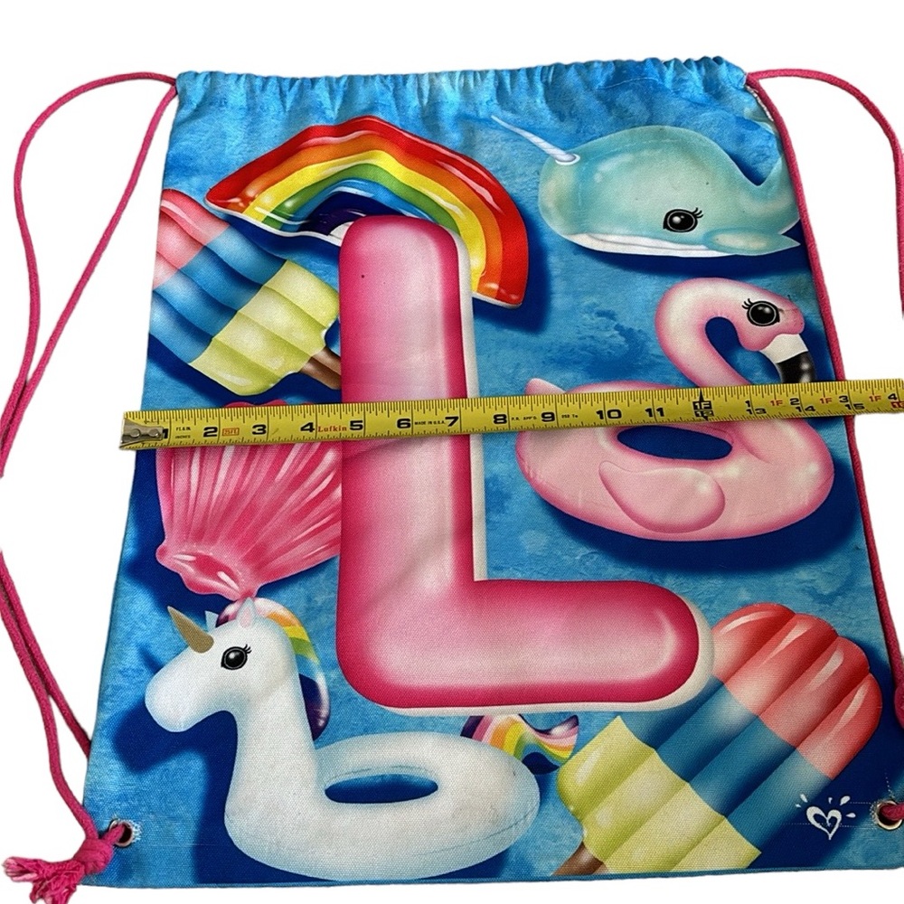 Justice Letter “L” Drawstring Backpack - Picture 8 of 8